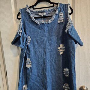 Active USA Women's Denim Dress
